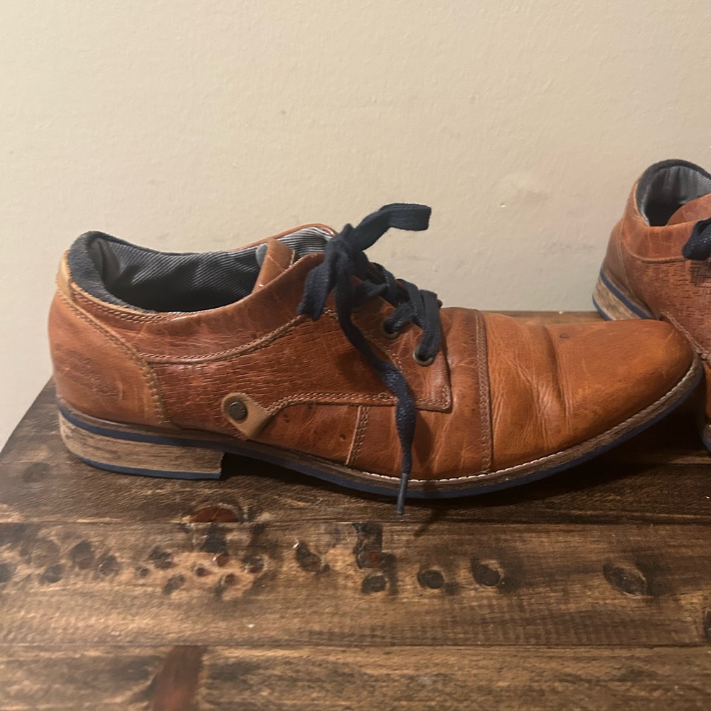 Bull Boxer Men's Sz 9 Chestnut Brown Leather Limited Edition 1/500 Dress Shoes - Picture 4 of 15